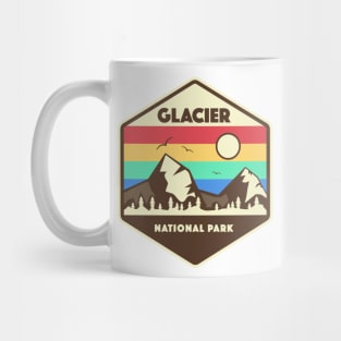 Glacier National Park Retro Mug